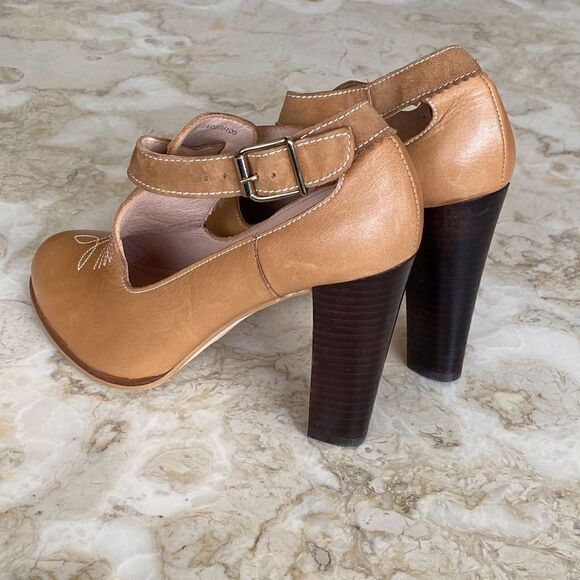 Hobbs London NW3 Leather Mary Jane Heels - Picture 4 of 12